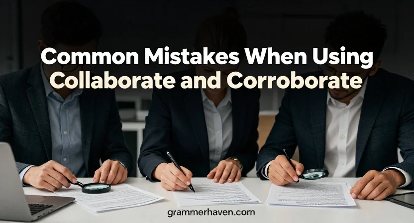 Common Mistakes When Using Collaborate and Corroborate
