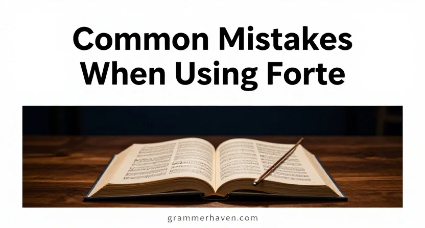 Common Mistakes When Using Forte