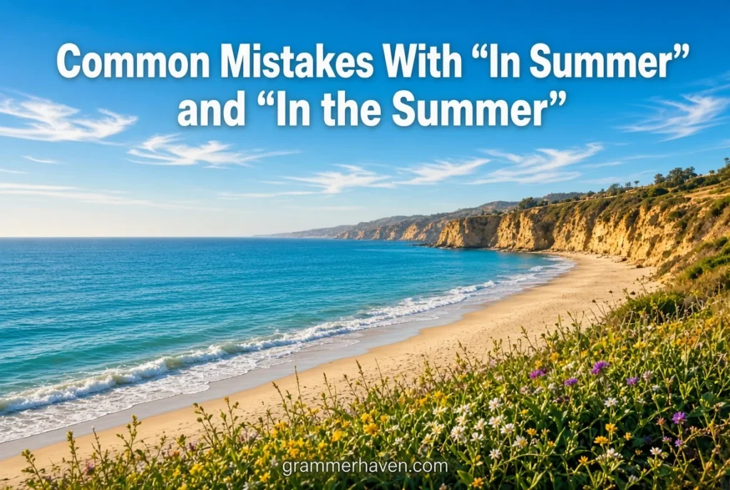 Common Mistakes With “In Summer” and “In the Summer”