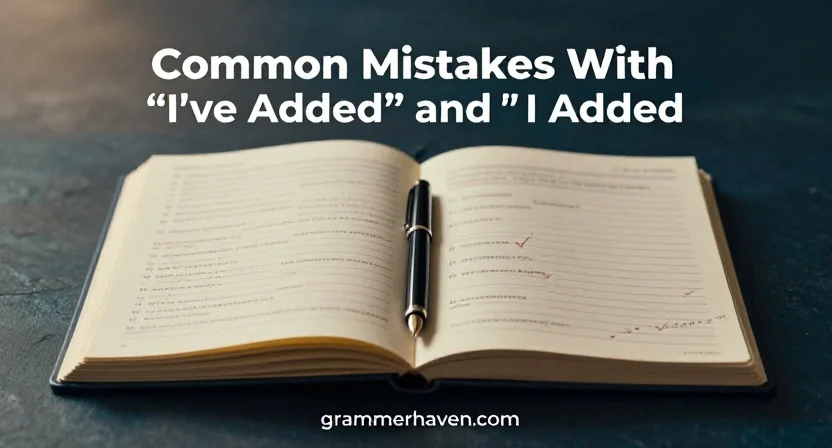Common Mistakes With “I’ve Added” and “I Added”