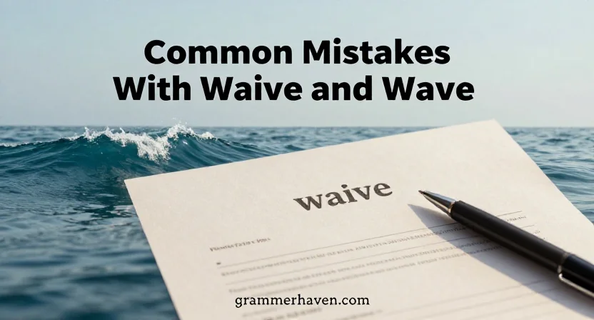 Common Mistakes With Waive and Wave