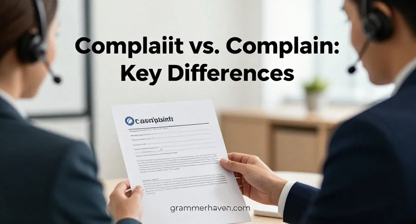 Complaint vs. Complain: Key Differences