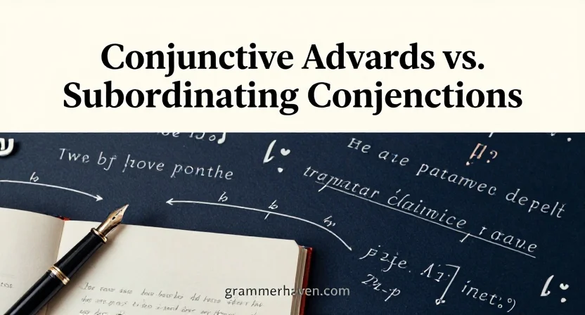 Conjunctive Adverbs vs. Subordinating Conjunctions