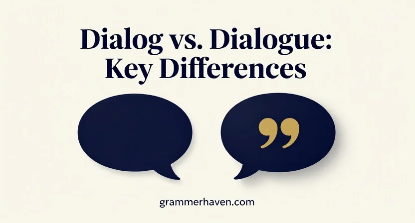 Dialog vs. Dialogue: Key Differences