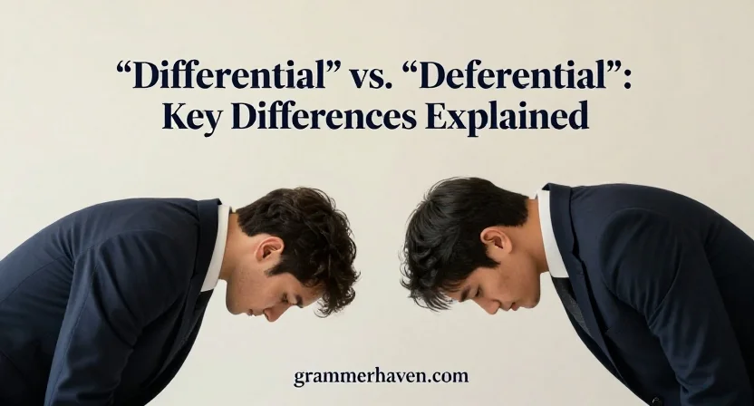 “Differential” vs. “Deferential”: Key Differences Explained