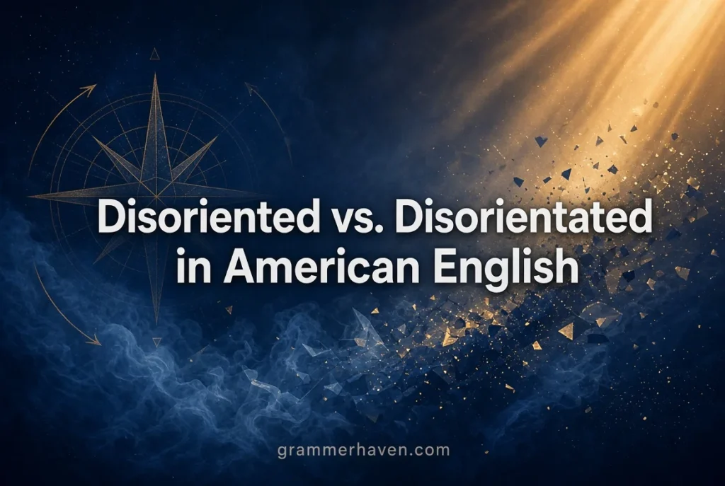 Disoriented vs. Disorientated in American English
