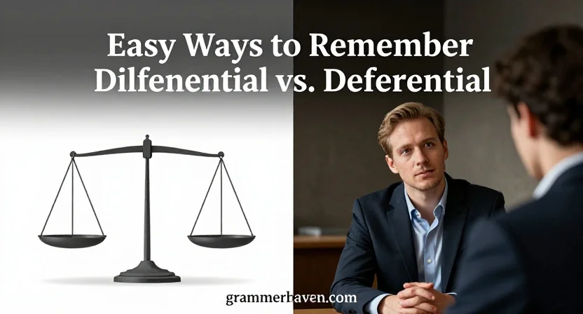 Easy Ways to Remember Differential vs. Deferential
