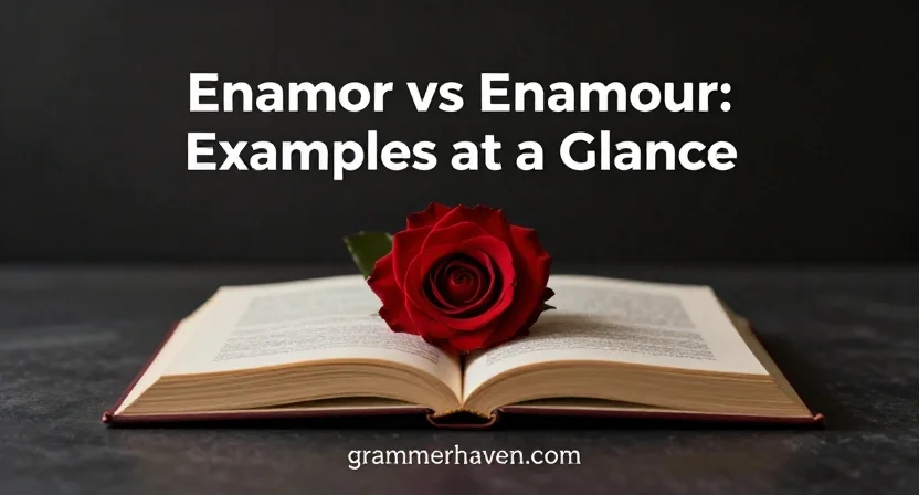 Enamor vs Enamour: Examples at a Glance