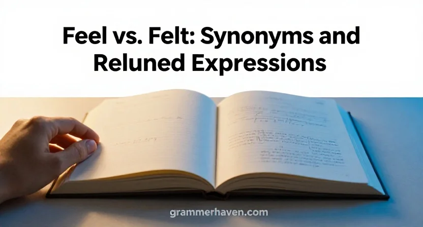 Feel vs. Felt: Synonyms and Related Expressions