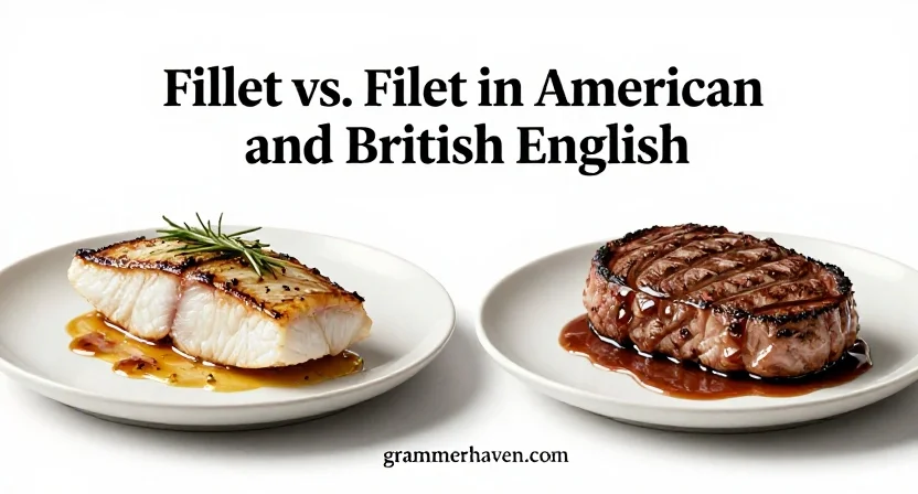 Fillet vs. Filet in American and British English