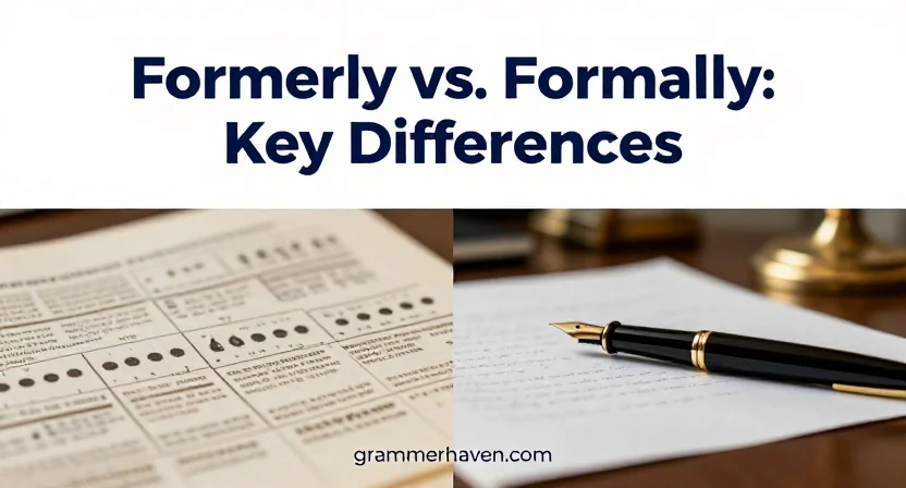Formerly vs. Formally: Key Differences