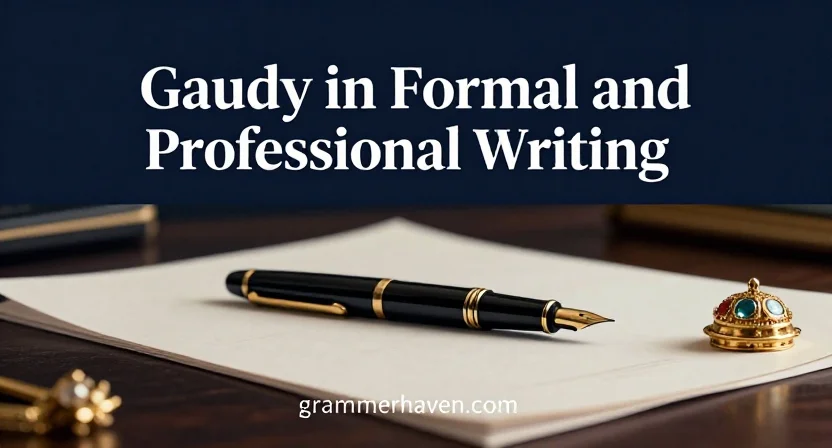 Gaudy in Formal and Professional Writing