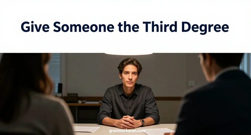 “Give Someone the Third Degree” in American English