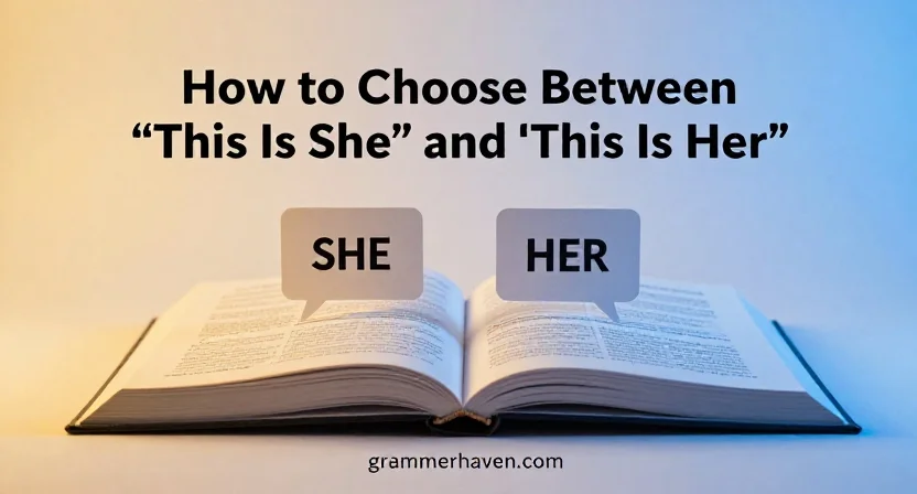How to Choose Between “This Is She” and “This Is Her”