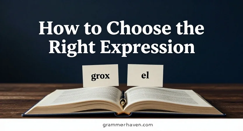 How to Choose the Right Expression