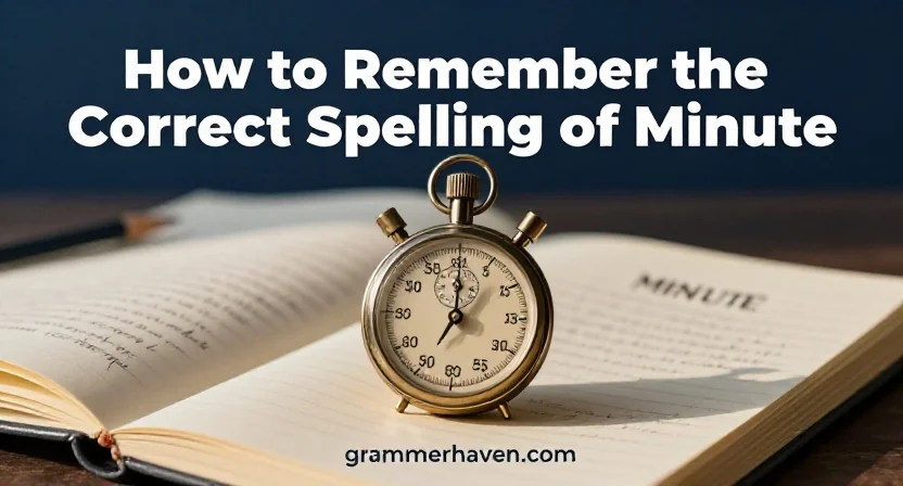 How to Remember the Correct Spelling of Minute