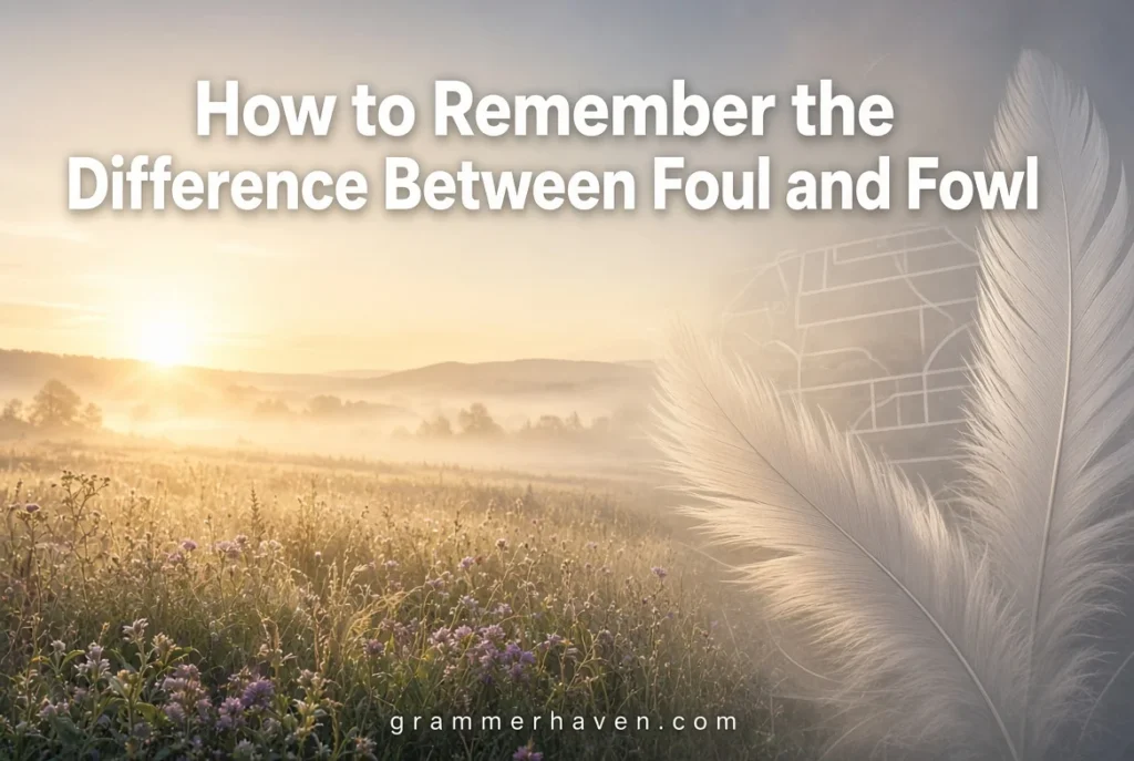 How to Remember the Difference Between Foul and Fowl