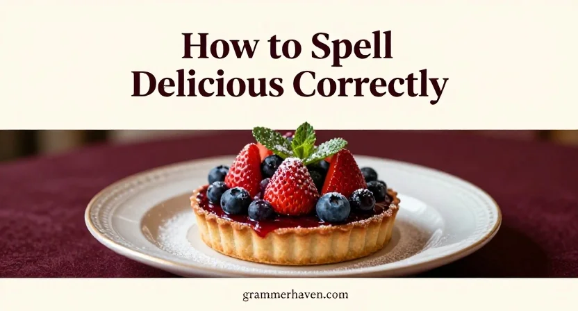 How to Spell Delicious Correctly