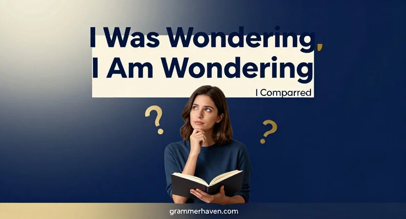 “I Was Wondering,” “I Am Wondering,” and “I Wonder” Compared