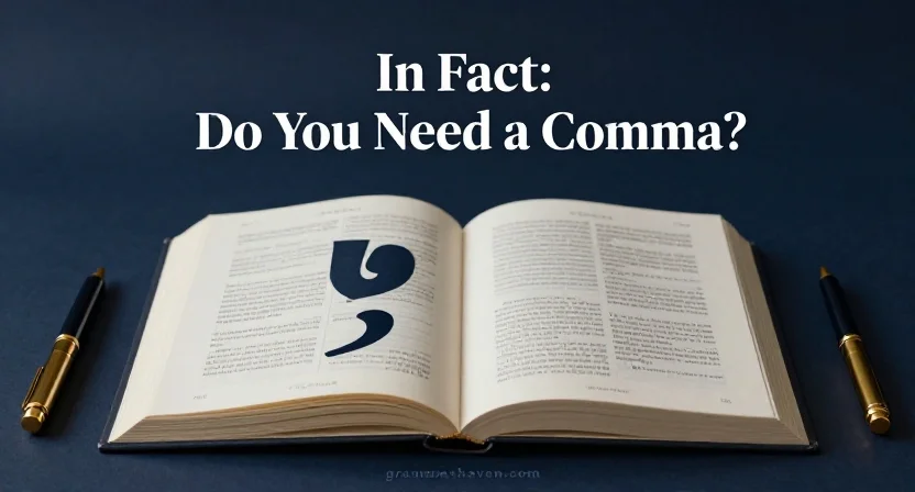“In Fact” Punctuation: Do You Need a Comma?