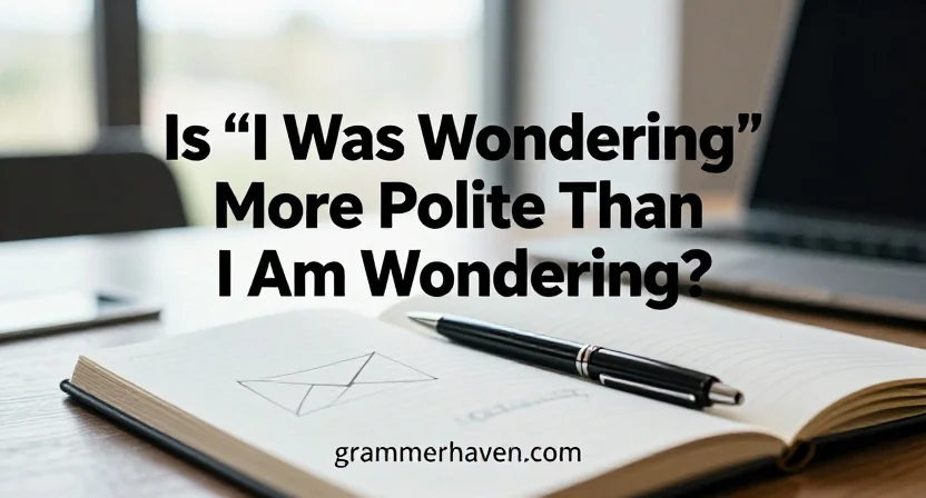 Is “I Was Wondering” More Polite Than “I Am Wondering”?