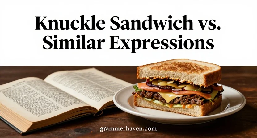 Knuckle Sandwich vs. Similar Expressions
