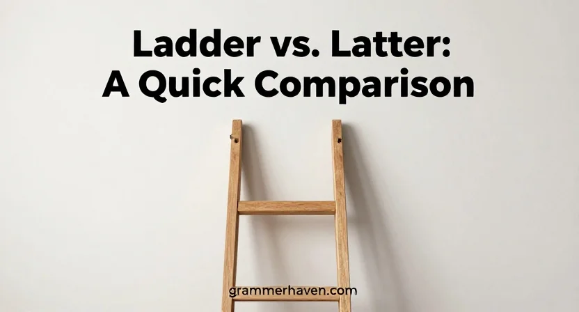Ladder vs. Latter: A Quick Comparison