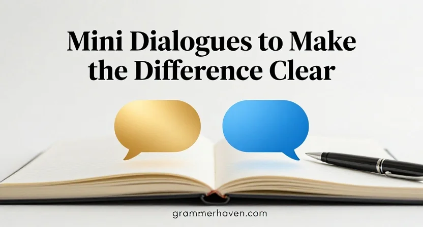 Mini Dialogues to Make the Difference Clear