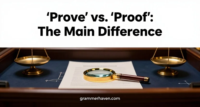 ‘Prove’ vs. ‘Proof’: The Main Difference