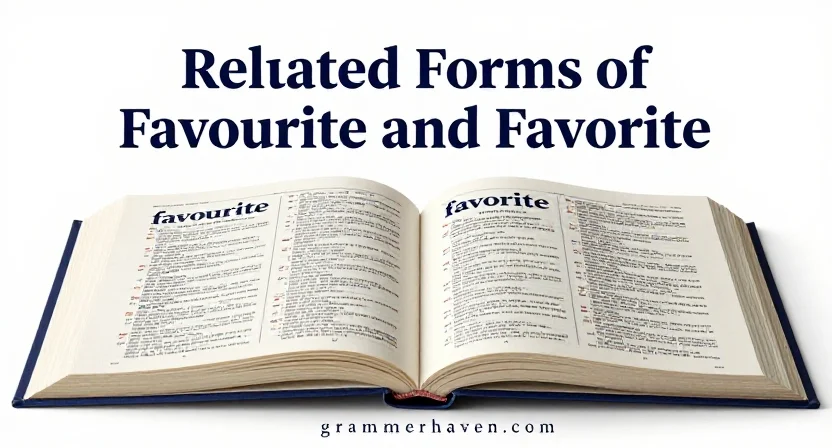 Related Forms of Favourite and Favorite