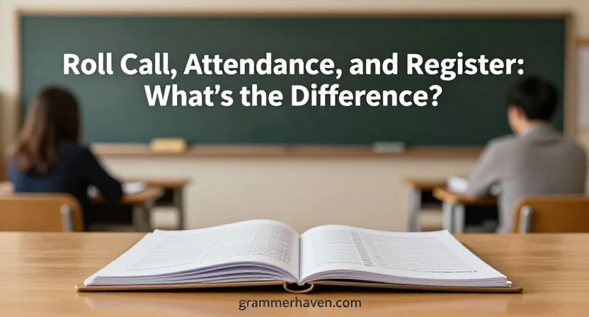 Roll Call, Attendance, and Register: What's the Difference?