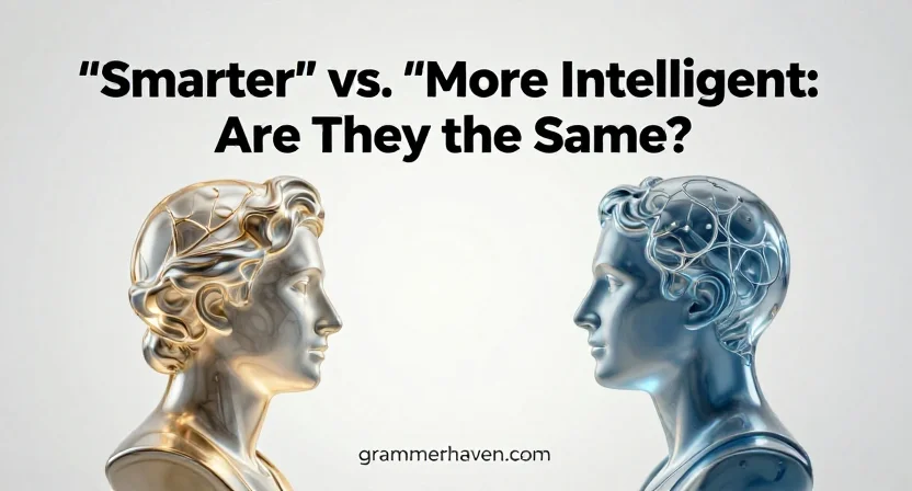 “Smarter” vs. “More Intelligent”: Are They the Same?