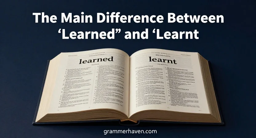 The Main Difference Between “Learned” and “Learnt”