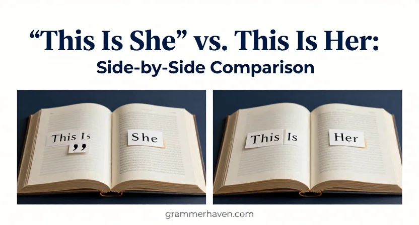 “This Is She” vs. “This Is Her”: Side-by-Side Comparison