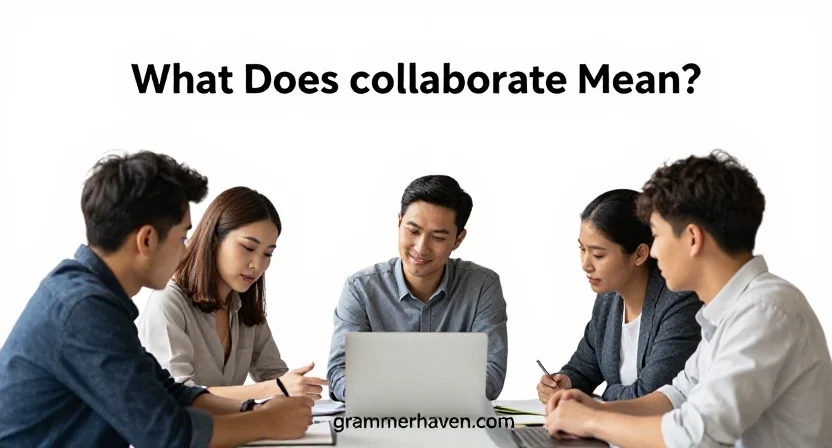 What Does Collaborate Mean?