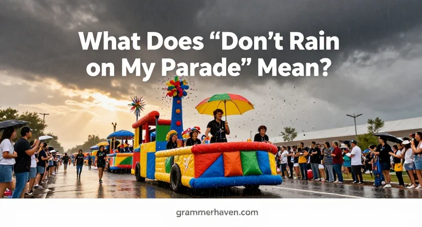 What Does “Don’t Rain on My Parade” Mean?