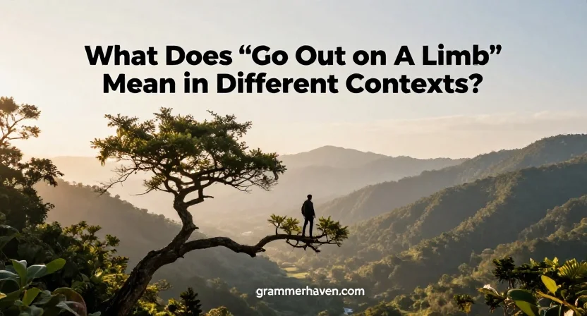 What Does “Go Out on a Limb” Mean in Different Contexts?
