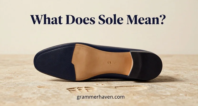 What Does Sole Mean?