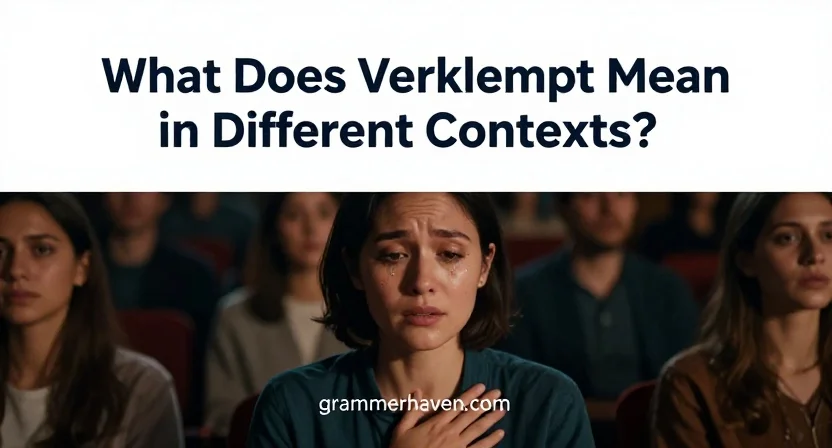 What Does Verklempt Mean in Different Contexts?