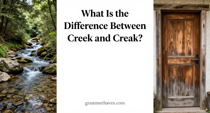 What Is the Difference Between Creek and Creak?