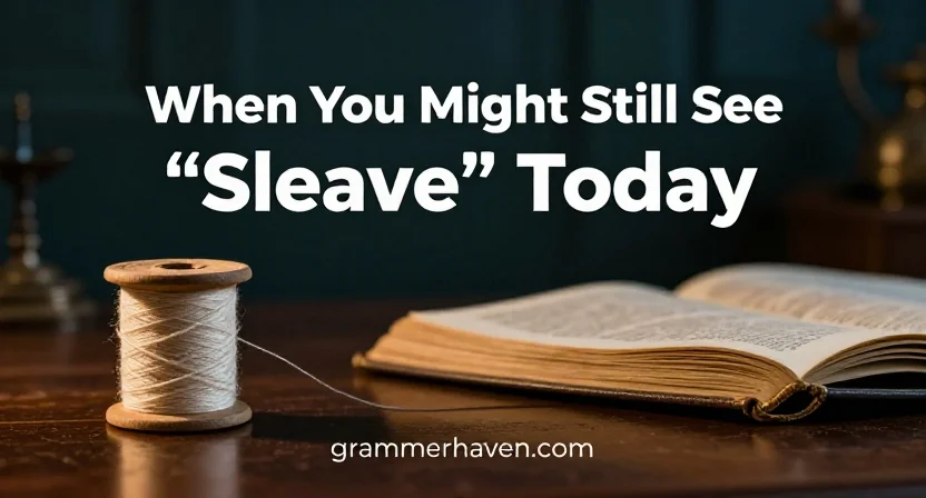 When You Might Still See “Sleave” Today
