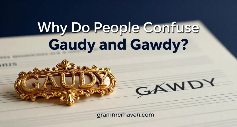 Why Do People Confuse Gaudy and Gawdy?