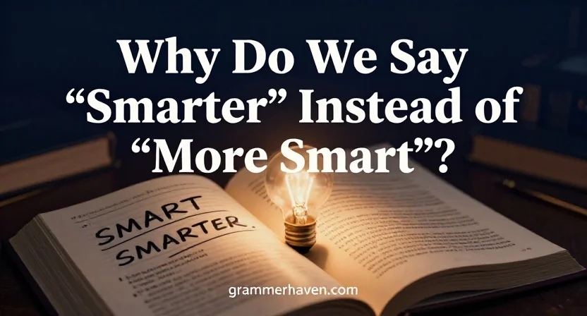Why Do We Say “Smarter” Instead of “More Smart”?
