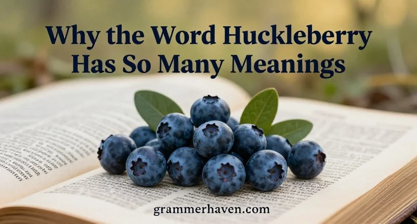 Why the Word Huckleberry Has So Many Meanings