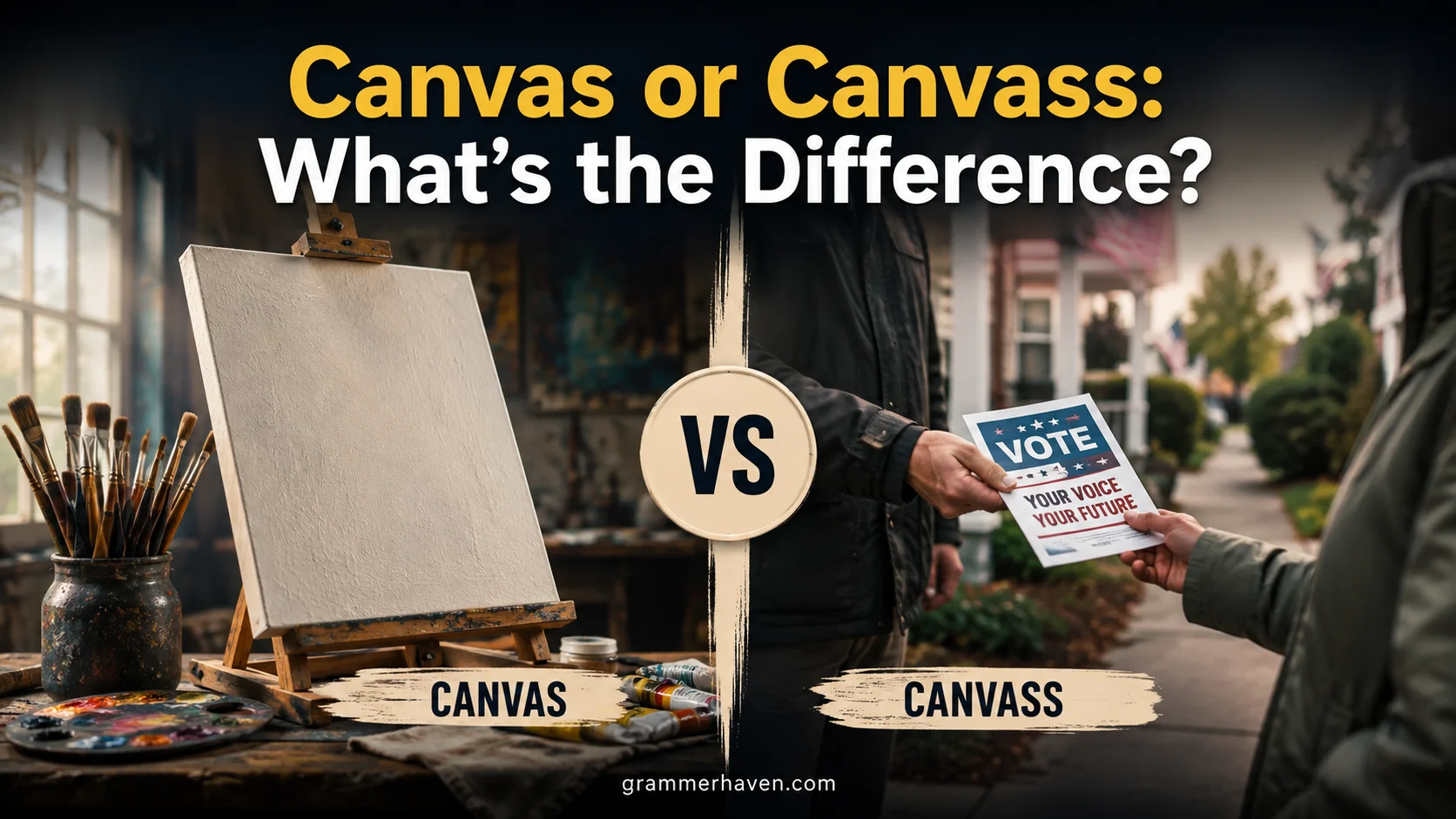 Canvas or Canvass: What’s the Difference? 