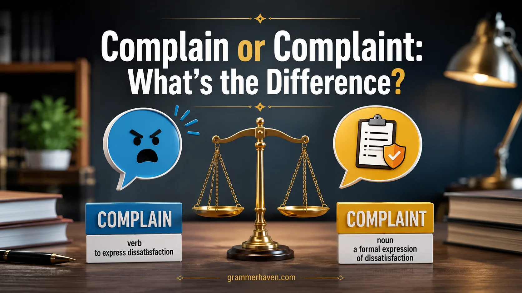 Complain or Complaint: What’s the Difference?