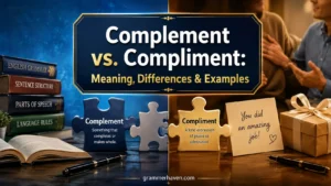 Complement vs. Compliment: Meaning, Differences & Examples