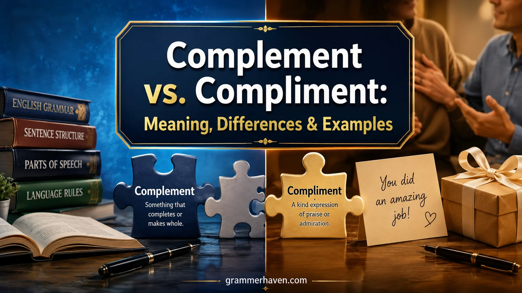 Complement vs. Compliment: Meaning, Differences & Examples 