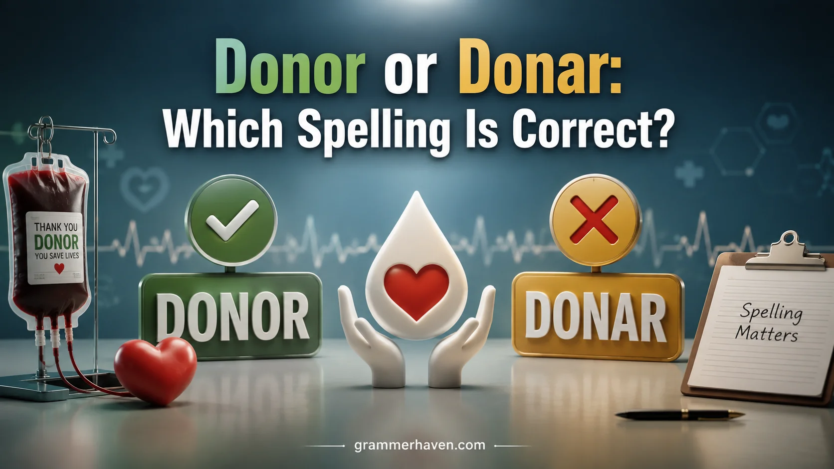 Donor or Donar: Which Spelling Is Correct?