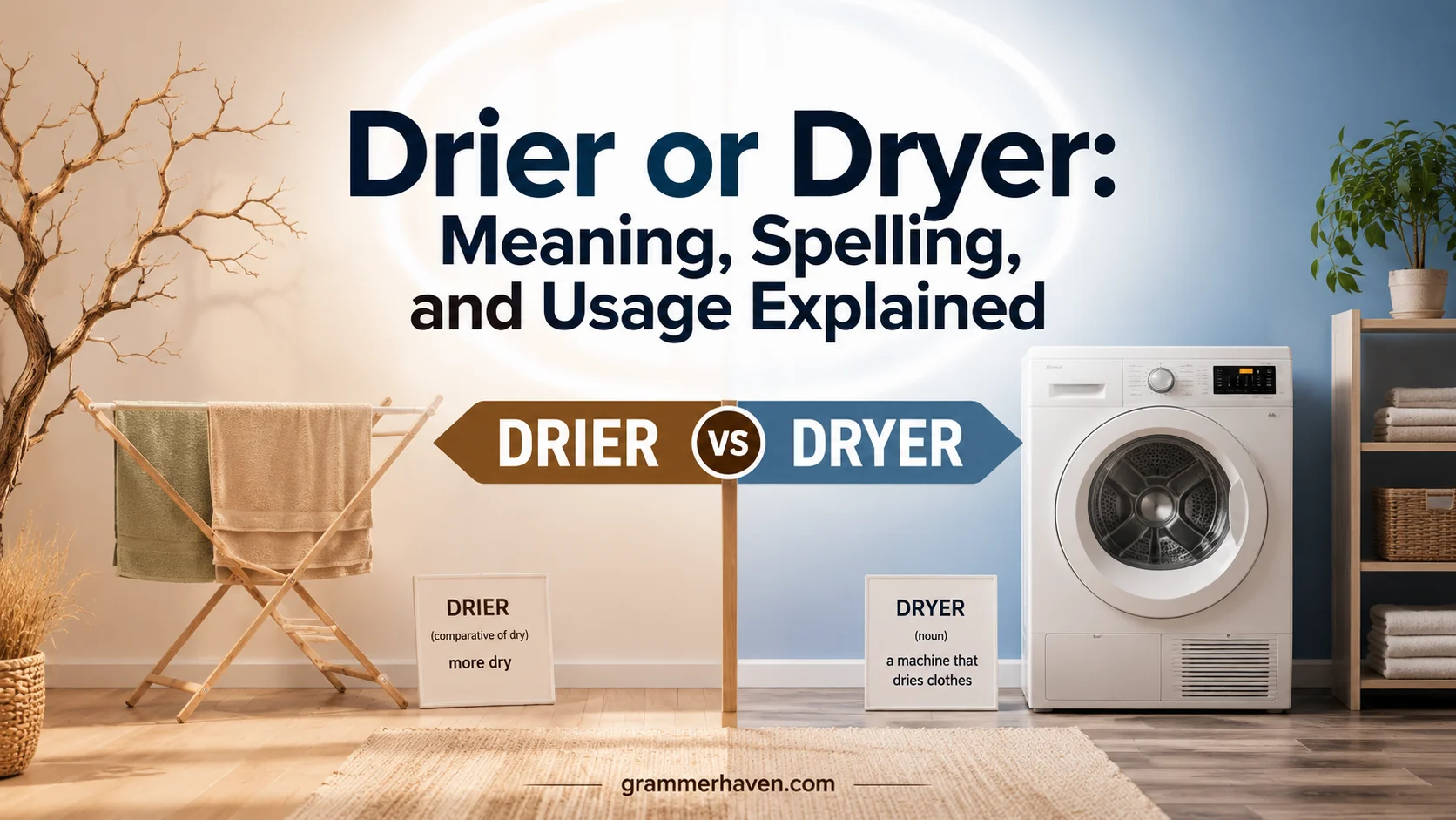 Drier or Dryer: Meaning, Spelling, and Usage Explained 